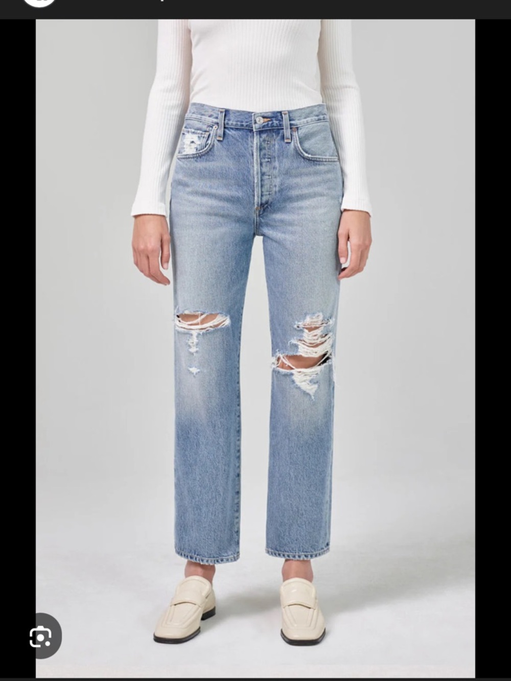 Citizens of Humanity Emery Relaxed Crop Jean. Size 25